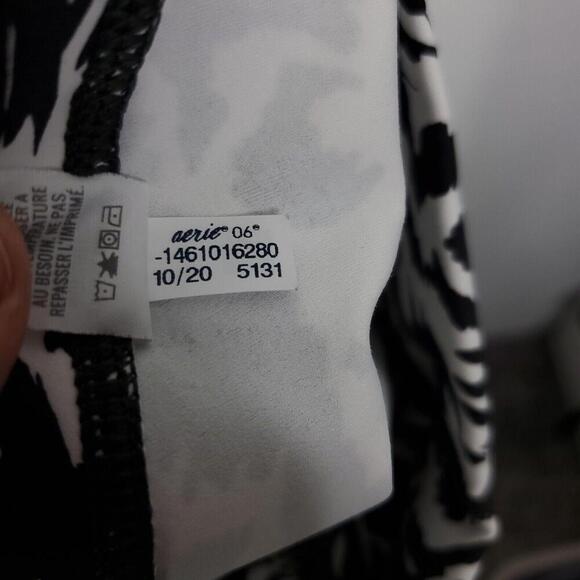 Aerie Leggings Womens M Offline Zebra Print 7/8 Length High Rise Goals Soft - Picture 8 of 8